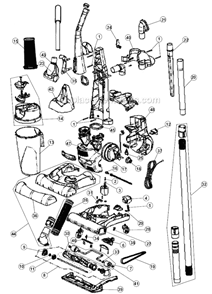 Part Location Diagram of RO-JC0200 Dirt Devil Caddy, Tool 088400